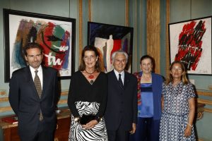 Vito Abba, S.A.R. La Princesse de Hanovre, M et Mme Adriano Ribolzi et Mme Brych (Présidente du Gemluc)